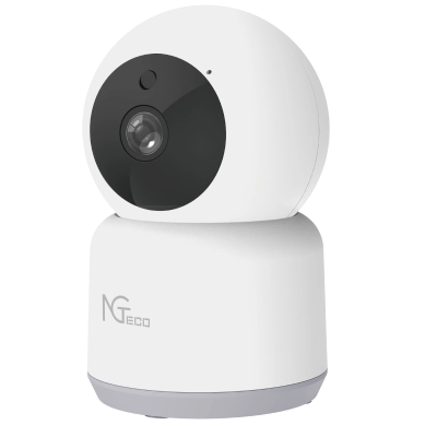 Ngteco ngc2401 - cámara pt wifi  1080p  lente 3.6mm  visión panorámica e inclinación  visión nocturna  almacenamiento local y en la nube   control remoto  audio bi-direccional  funciona con alexa
