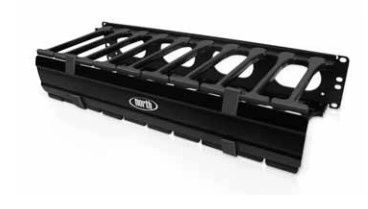 Organizador horizontal fingerpro de 2ur, frontal y posterior