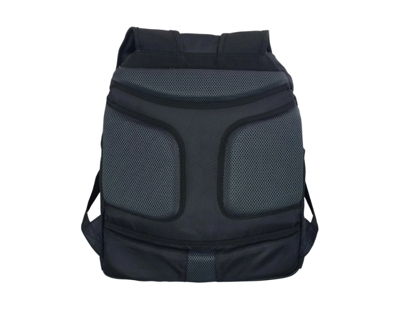 Mochila swissmobility beverin 17 3 cierres asa de acero reforzada piso de espuma múltiples bolsos internos color negro