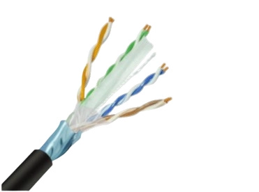 Saxxon oftpcat6copext - bobina de cable ftp cat6 100% cobre 305 metros blindado color negro uso exterior ideal para cableado de redes de datos y video cert iso9001 ul  rosh