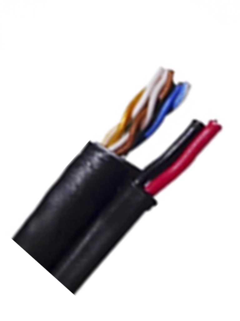 Saxxon outp5eccaext2e - bobina de cable utp cat5e siames 305 metros uso exterior cca utp+cables de energía cal. 18 awg doble forro en cable utp