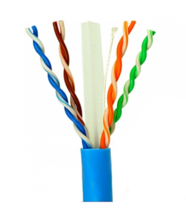 Saxxon outp6cop305b - cable utp cat6 100% cobre, 305 metros, bobinado reelex, color azul para interior. certificado iso9001, ul 444, rohs, ansitiaeia. ideal para redes de datos y video.