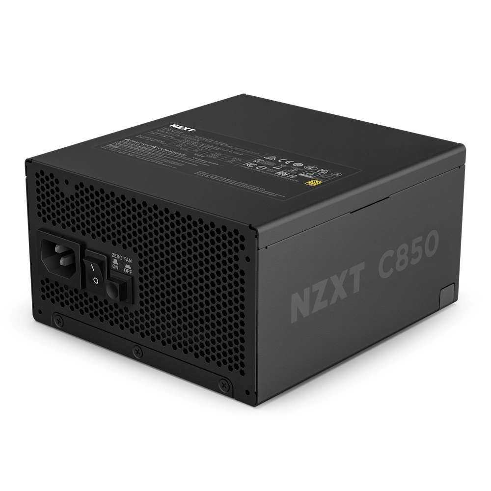 Fuente de poder nzxt negro c850/850w atx /80 gold /full modular/ pciex5.0/gamer