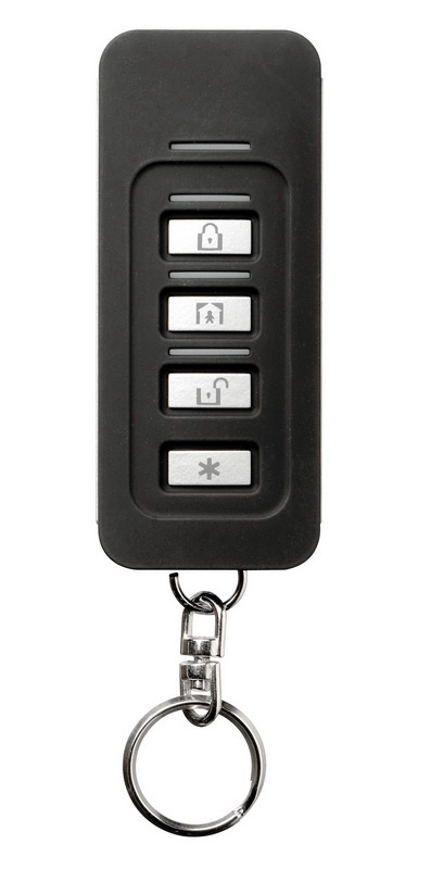 Dsc pg9929 - llavero de 4 botones programables inalámbrico  power g  slimline compatible con neo, pro, qolsys e iotega