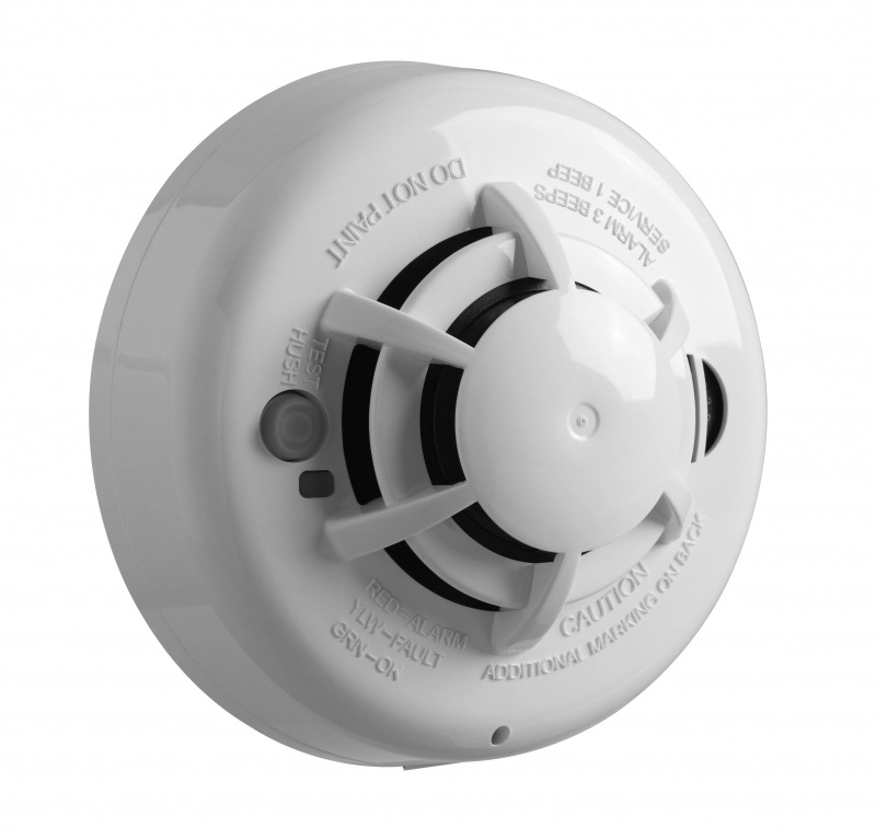 Dsc pg9936 - detector de humo y calor inalámbrico con tecnología power g compatible con neo, pro, qolsys e iotga