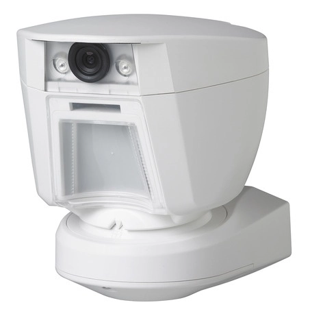Dsc pg9944 - detector de movimiento con cámara de fotograma exterior inalámbrico power g compatible con neo,pro, qolsys e iotega