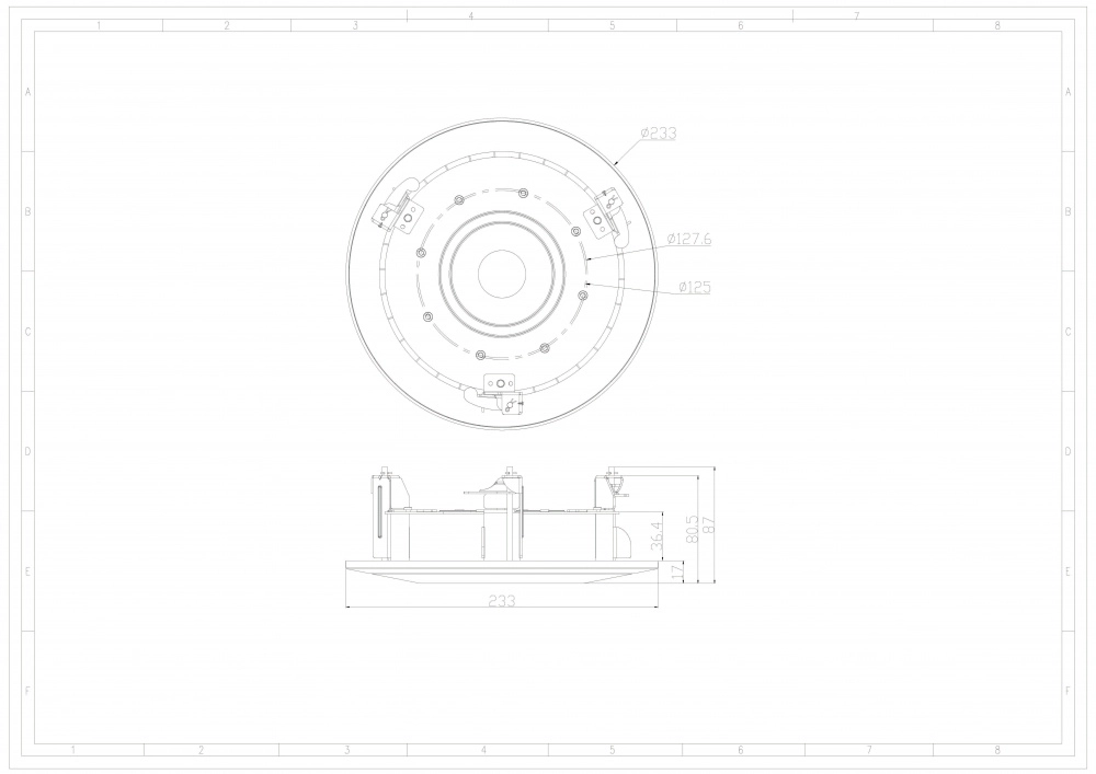 Soportre para plafon o pared para camras tipo  dai-vf
