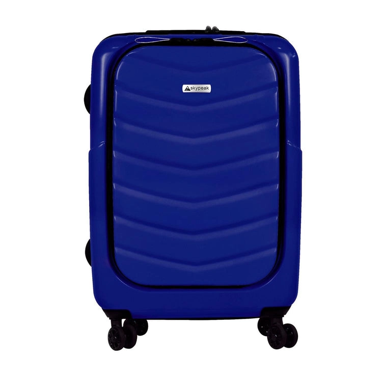 Skypeak maleta pearl rigida  24 pulg.  azul abs ctsa