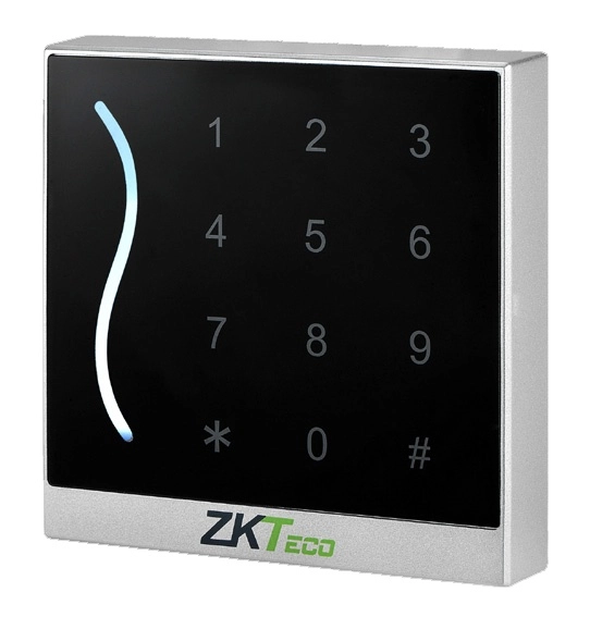 Zkteco proid30be - lector esclavo de tarjetas id  frecuencia 125khz  green label  conexión wiegand 26 o 34 ajustable  teclado touch  ip65 compatible con paneles c3 e inbio