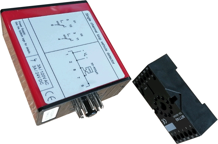 Zkteco psa02-b- sensor de masa para control de acceso vehicular   110 vac  3a   un canal  nivel de sensibilidad ajustable   para tráfico pesado  compatible con barreras wejoin  zkteco y otras marcas