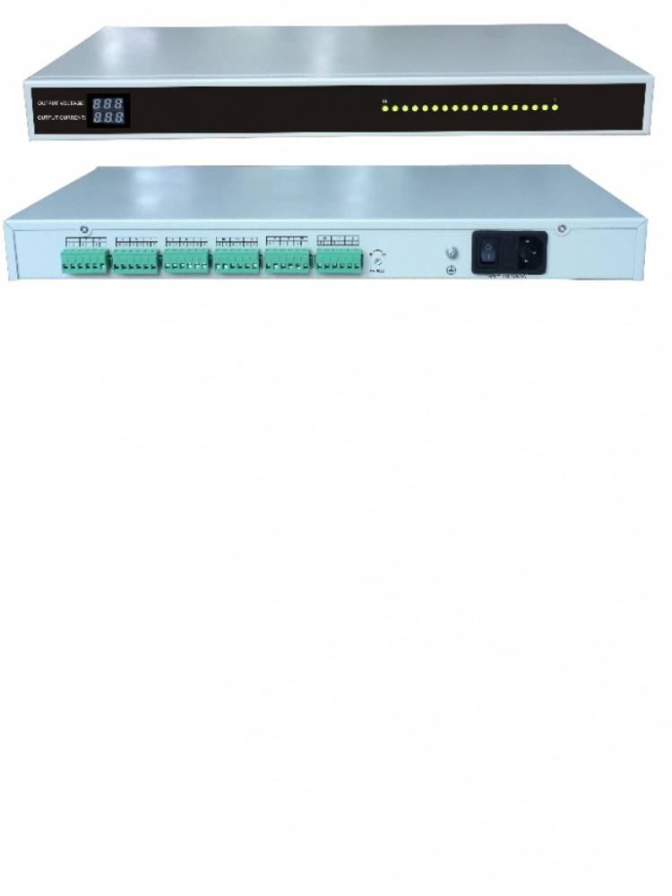 Saxxon psu1220d18us - fuente de poder profesional regulada de 18 canales montaje en rack salida ajustable de 12 vdc a 13.8 vdc 20 ampers certificación ul protección contra descargas