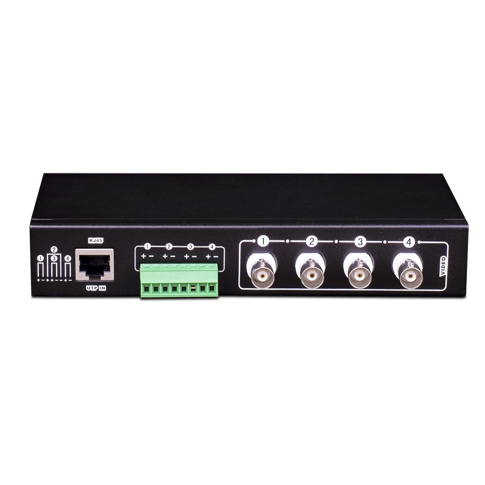 4ch hd passive video balun, with 4 balun and 4 pcs 60cm bnc cable support up to 5mp