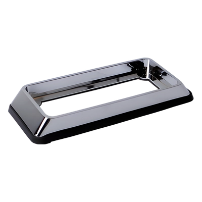 Bisel cromado con empaque para luces quadraflare 7x3