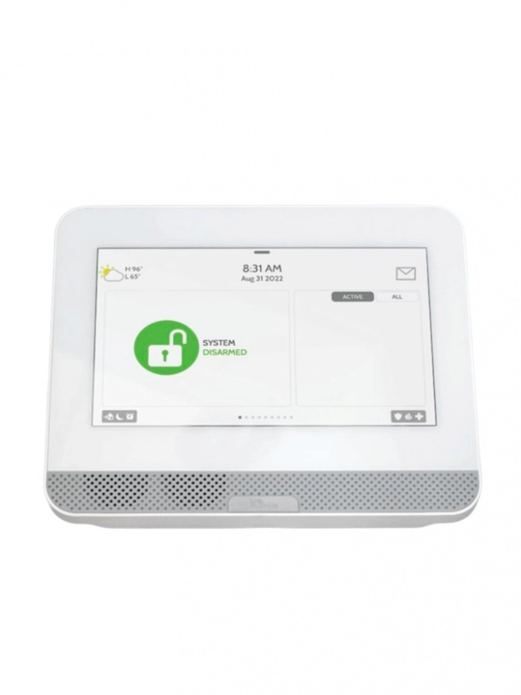 Qolsys iq4 hub video basico - paquete que contiene sistema de alarma iq 4 hub , con pantalla táctil de 7