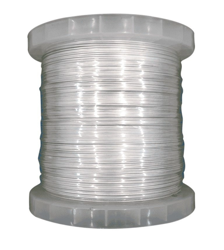 Yonusa baal500 - bobina de alambre de aluminio de 500 mts. para líneas de cercos eléctricos yonusa  calibre 16  resistente a la corrosión