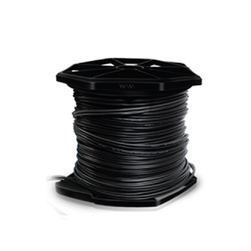 Bobina de cable wam coaxial siames rg-59 cu malla 95% 20 awg + 2/18 awg 305 mts color negro