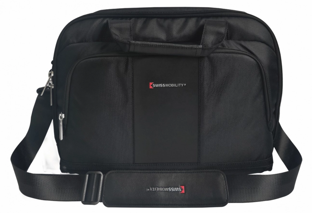 Maletín swissmobility 17 3 cierres lapicera incluida color negro
