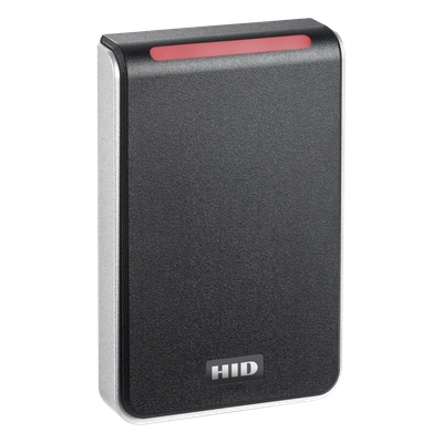 Lector de control de acceso  multitecnología seos, iclass, mifare desfire  salida wiegand y rs-485  montaje en superficie plana  led tricolor y alerta acústica