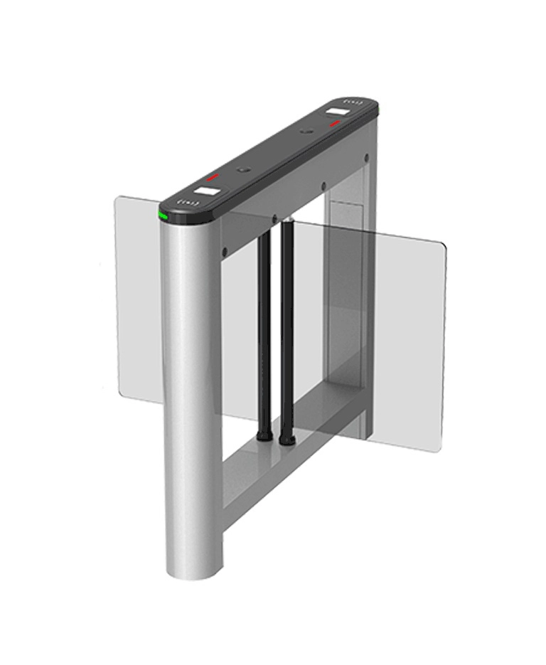 Zkteco saturns1200 - barrera peatonal central abatible  acero spcc laminado en frío  hasta 3 millones de ciclos  vidrio templado 2.5d  requiere barrera saturn-s1000