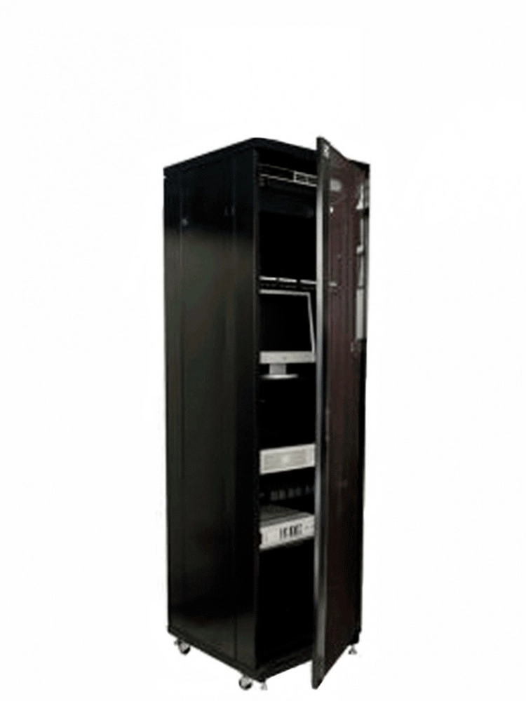 Sbe tech sbe-gnl42urp600pc - gabinete de piso de 42 ur con puerta de cristal y una profundidad de 60.0 cm.