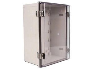Sbe tech tr15015090 - gabinete de plástico para exteriores con cubierta transparente, 150 x 150 x 90 mm