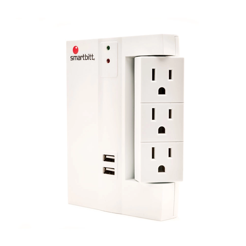 Supresor de picos smartbitt sbbss450j-6  smartbitt supresor 450j 6c 2usb rotator