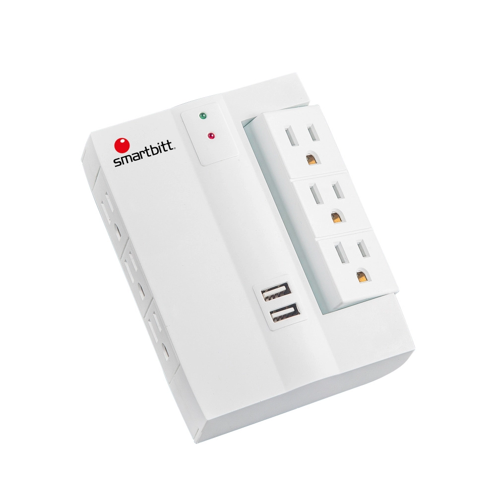 Supresor de picos smartbitt sbbss450j-6  smartbitt supresor 450j 6c 2usb rotator