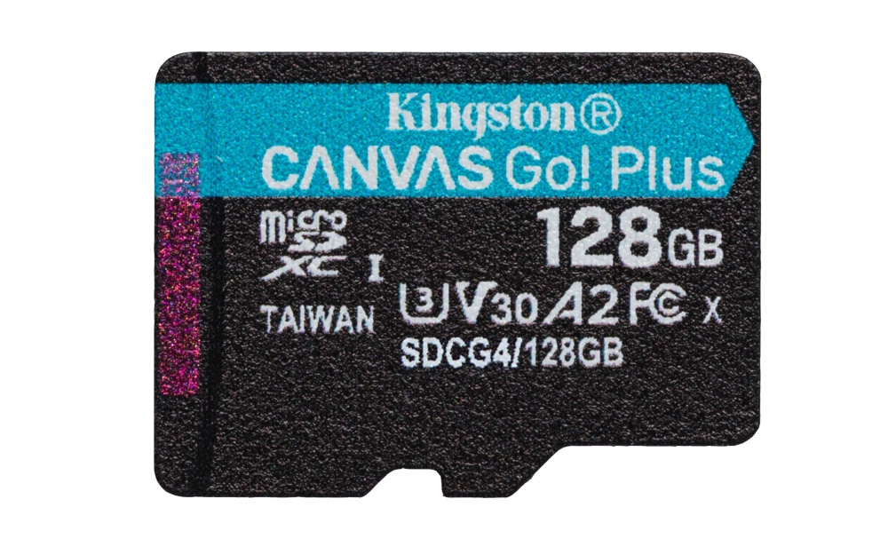 Memoria micro-sd kingston technology canvas go plus 128gb, 200 mbs, clase 10