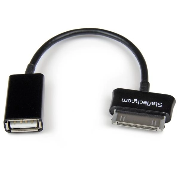 Startech.com cable adaptador usb otg para samsung galaxy tab? - negro - usb a hembra - cable for teclado, mouse, tableta, dock - apantallado - níquel conector chapado - negro