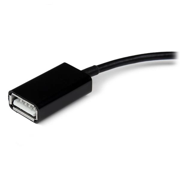 Startech.com cable adaptador usb otg para samsung galaxy tab? - negro - usb a hembra - cable for teclado, mouse, tableta, dock - apantallado - níquel conector chapado - negro