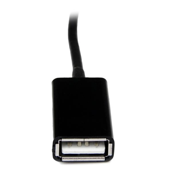 Startech.com cable adaptador usb otg para samsung galaxy tab? - negro - usb a hembra - cable for teclado, mouse, tableta, dock - apantallado - níquel conector chapado - negro