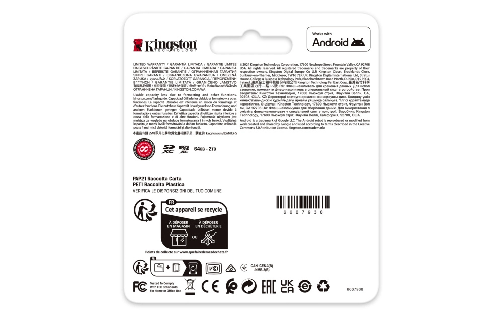 Memoria flash sd kingston sdxc canvas go plus 64gb 200mb/s c10 uhs-i u3 v30 (sdg4/64gb)