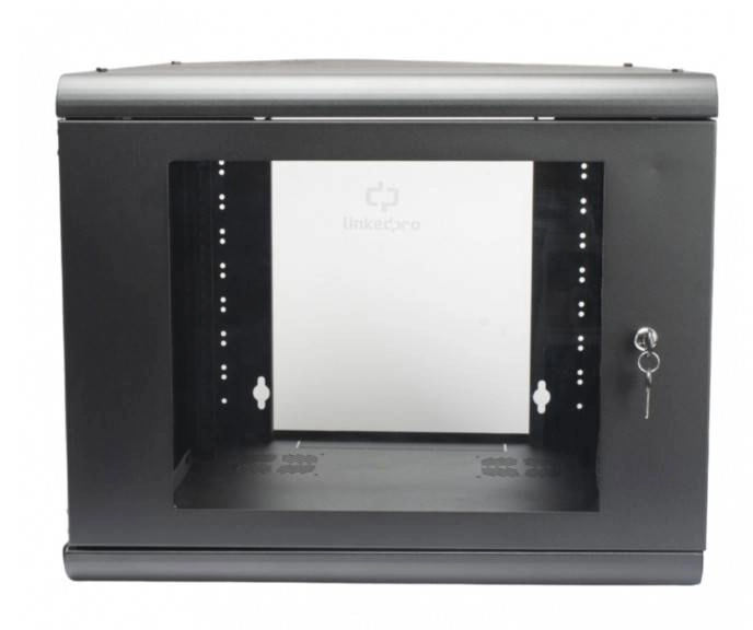 Gabinete de pared 9u de 635 mm de profundidad - rack de 19 in en acero reforzado compacto y resistente para soluciones profesionales