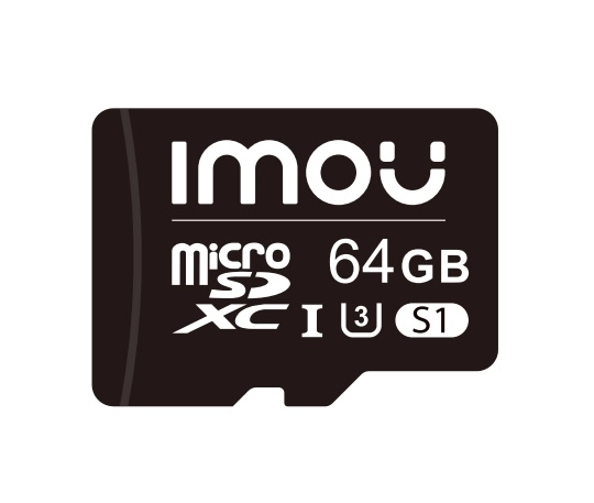 Imou st2-64-s1 - memoria microsd de 64 gb uhs-1, clase 10, u3, v30 3d tlc nand flash velocidad de lectura 95mbs ideal para cámaras de seguridad, teléfonos, tablet, etc.