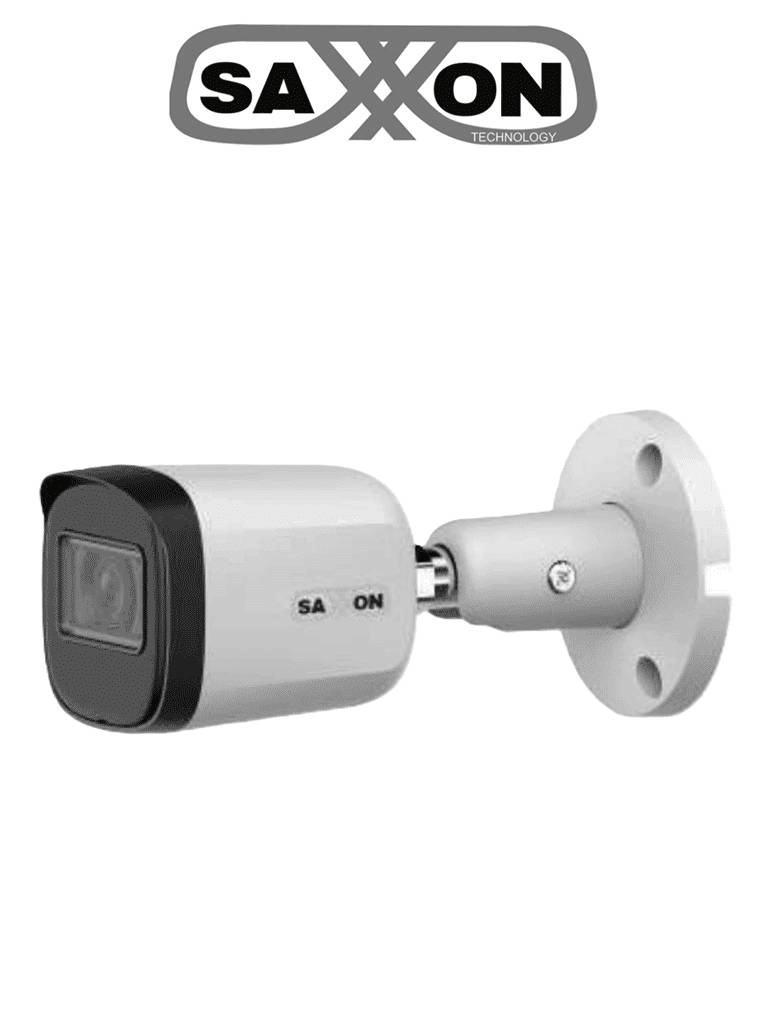 Saxxon sua-hac-b20m-0280b- cámara tipo bala de 2 mp   1080p lente de 2.8 mm - 100° iluminación ir inteligente 30m para exterior ip67 cámara metálica