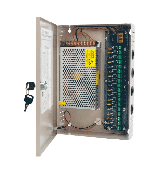 Saxxon sx20a18ch - fuente de poder profesional 12 vcd  20 amperes  18 canales  1.1 amperes por canal  protección contra sobrecargas  led indicador de funcionamiento