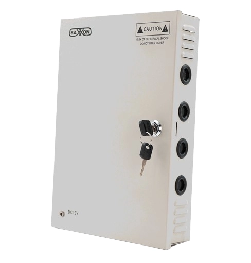 Saxxon sx30a18ch - fuente de poder profesional 12 vcd  30 amperes  18 canales  1.6 amperes por canal  protección contra sobrecargas  led indicador de funcionamiento  con switch 110220v
