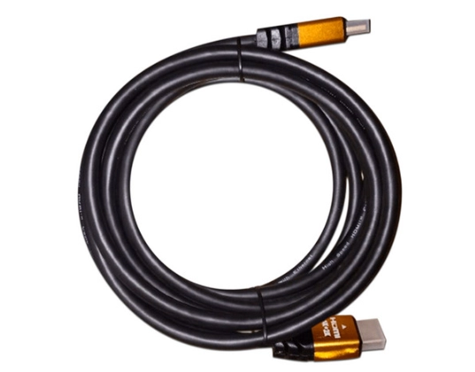 Saxxon sx030hdc - cable hdmi de 3 metros de alta velocidad  versión 2.0  resolución 4k  canal de retorno de audio (arc)  video 3d  blindado para reducir interferencias  chapado en oro  alta resistencia y durabilidad.
