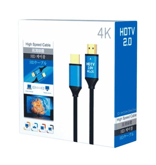 Saxxon sx030hdc - cable hdmi de 3 metros de alta velocidad  versión 2.0  resolución 4k  canal de retorno de audio (arc)  video 3d  blindado para reducir interferencias  chapado en oro  alta resistencia y durabilidad.