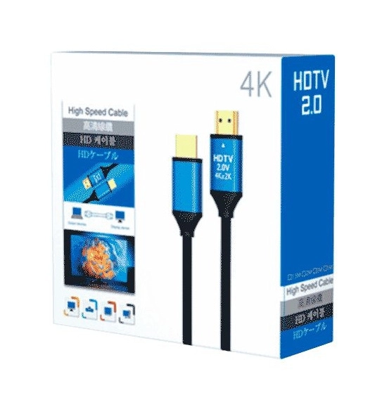 Saxxon sx050hdc - cable hdmi de 5 metros de alta velocidad   versión 2.0  resolución 4k  canal de retorno de audio (arc)  video 3d  blindado para reducir interferencias  chapado en oro  alta resistencia y durabilidad.