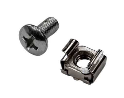 Saxxon sxscw001- tornillos de acero inoxidable para rack  acero inoxidable  12-24  bolsa de 50 pz