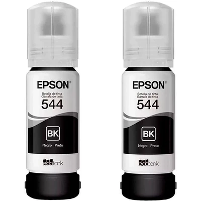 Botella de tinta epson t544-2pz 2(combo economico) original, negro