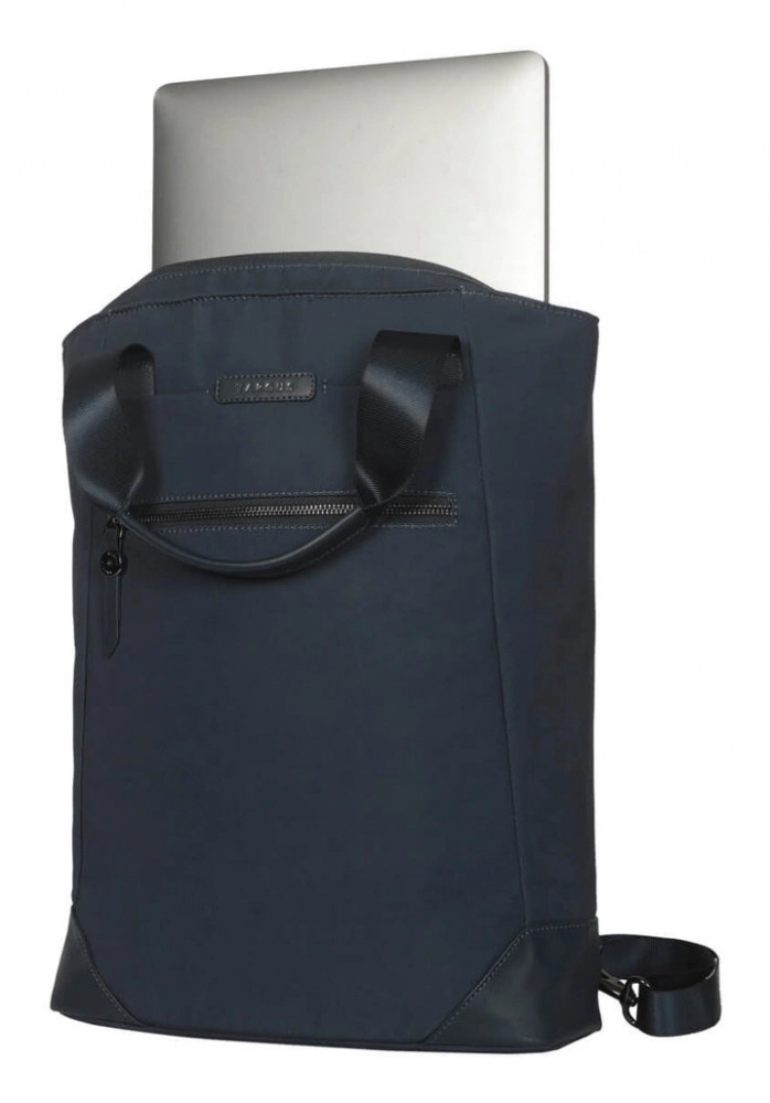 Mochila convertible bolsobackpack para dama azul para laptop de 15