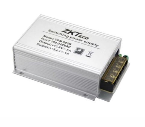 Zkteco tpm005b - fuente de poder para gabinete zkteco gabmet zkt065003   110v de entrada  12v de salida  compatible con paneles inbio