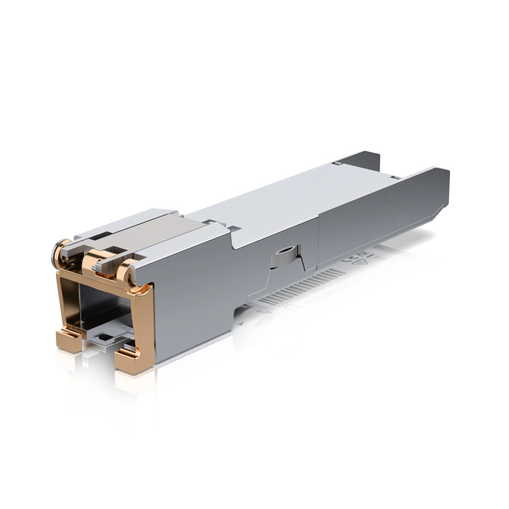 Ubiquiti uacc-cm-rj45-1g - modulo de fibra ufiber convertidor de sfp a rj45 1000mbps distancia de hasta 100m de conexión