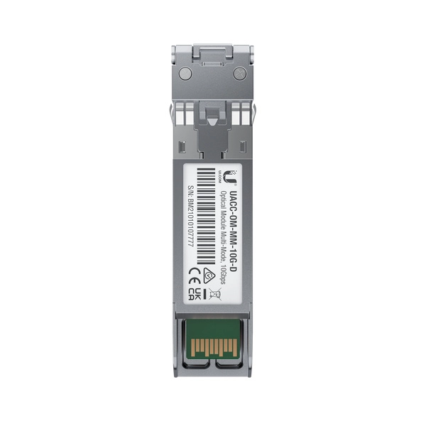 Ubiquiti uacc-om-mm-10g-d-2 - módulo ufiber sfp+ 10g con transceptor minigbic multimodo de 10 gbps, alcance de conexión de 300m, conectores lc. paquete de 2 piezas.