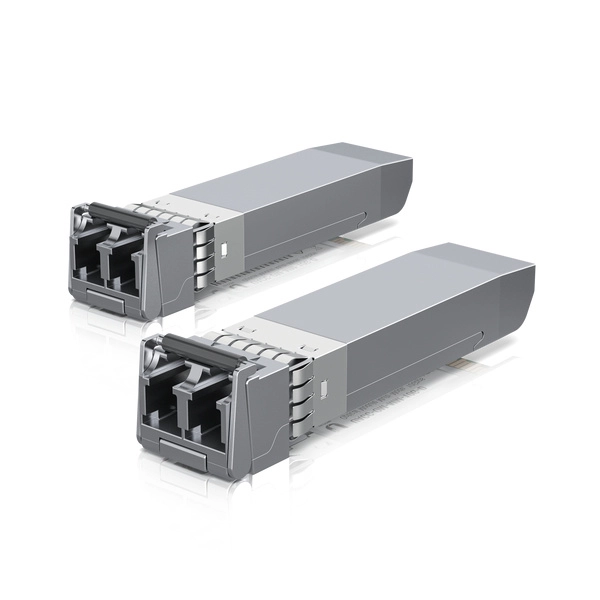 Ubiquiti uacc-om-mm-10g-d-2 - módulo ufiber sfp+ 10g con transceptor minigbic multimodo de 10 gbps, alcance de conexión de 300m, conectores lc. paquete de 2 piezas.