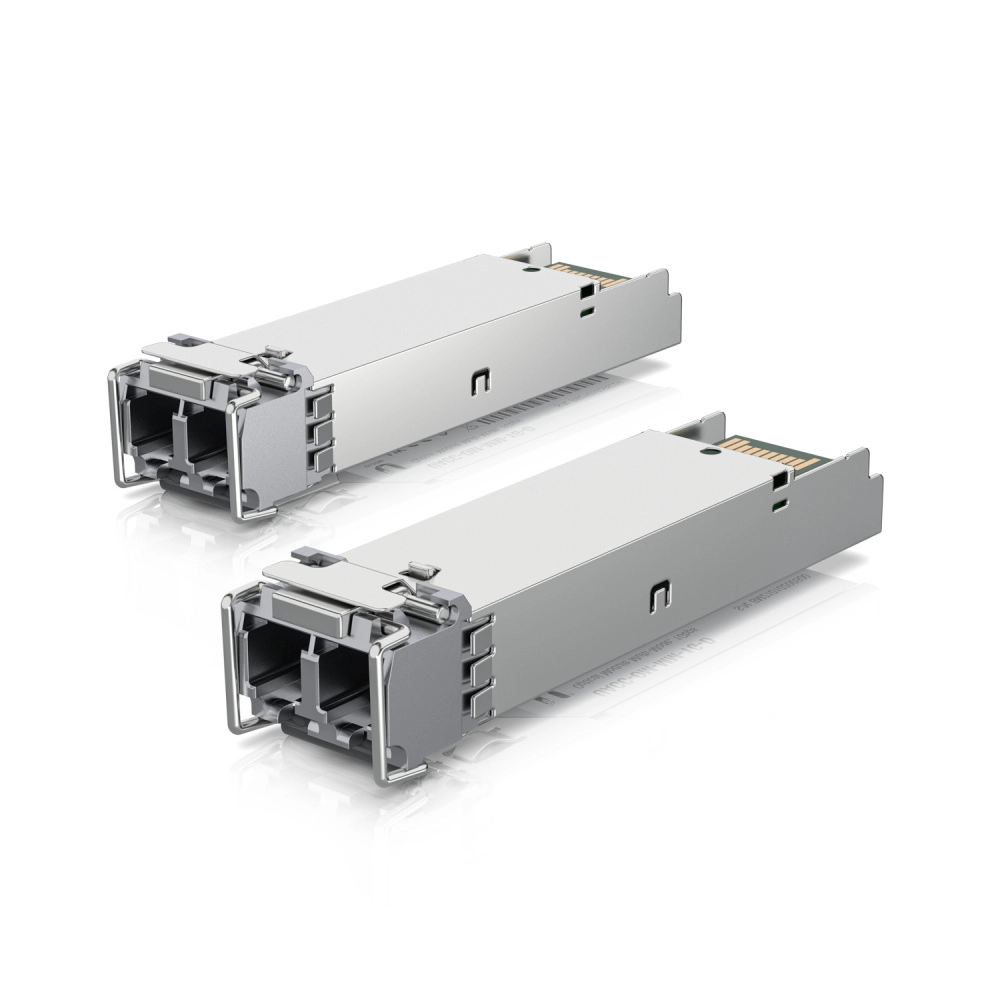 Ubiquiti uacc-om-mm-1g-d-2 - módulo ufiber sfp 1.25g con transceptor minigbic multimodo de 1.25 gbps, alcance de conexión de hasta 550m, conectores lc. paquete de 2 piezas.