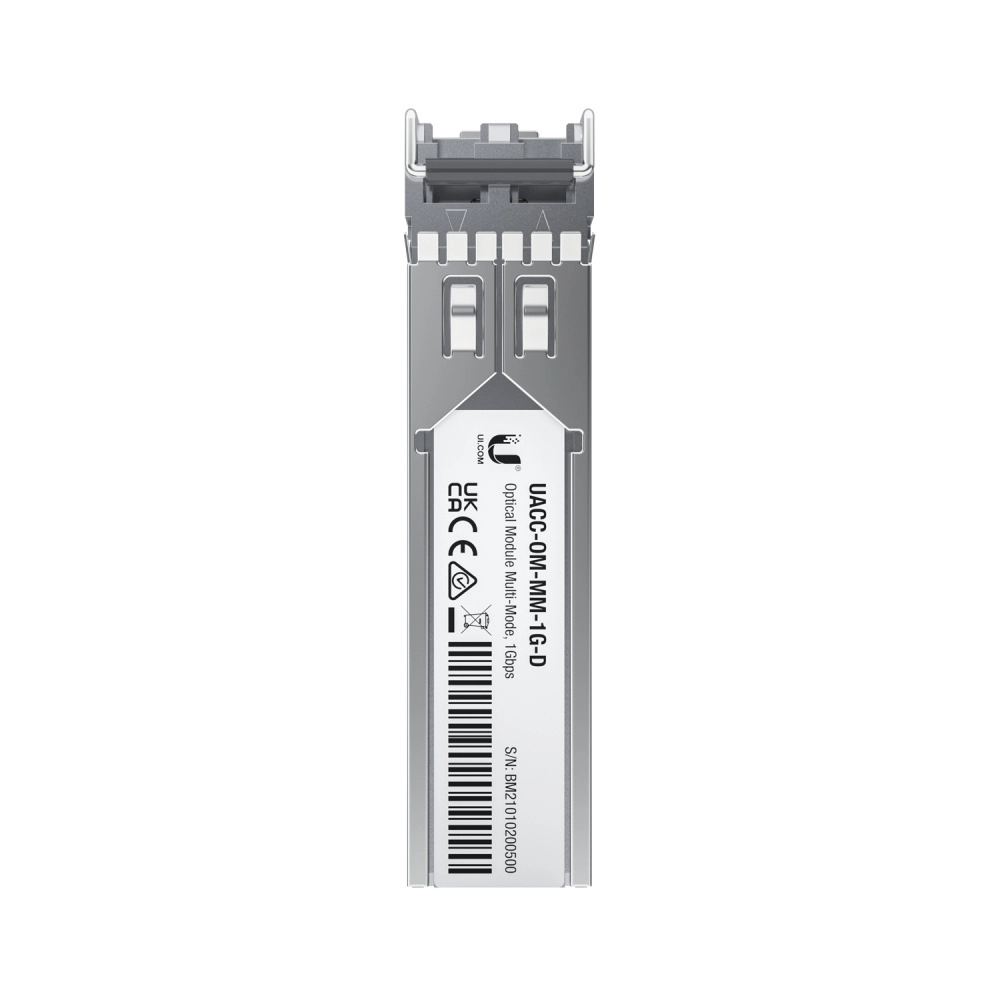 Ubiquiti uacc-om-mm-1g-d-2 - módulo ufiber sfp 1.25g con transceptor minigbic multimodo de 1.25 gbps, alcance de conexión de hasta 550m, conectores lc. paquete de 2 piezas.