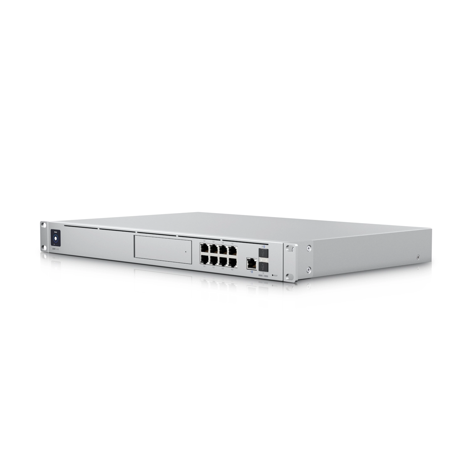 Switch ubiquiti modelo udm-se - unifi os console dream machine special edition, 8 puertos lan rj45 con poe, 1 lan sfp+, 1 wan 2.5g rj45 y 1 wan sfp+